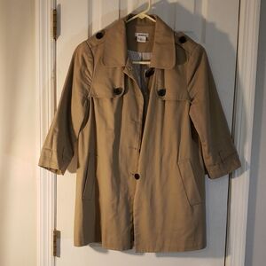 Vintage Cooperative Tan Trench Lightweight Jacket